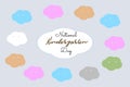 National Kindergarten day vectorÃÂ  backgroundÃÂ  design.ÃÂ  USA National Kindergarten day celebration. Children`s education concept.